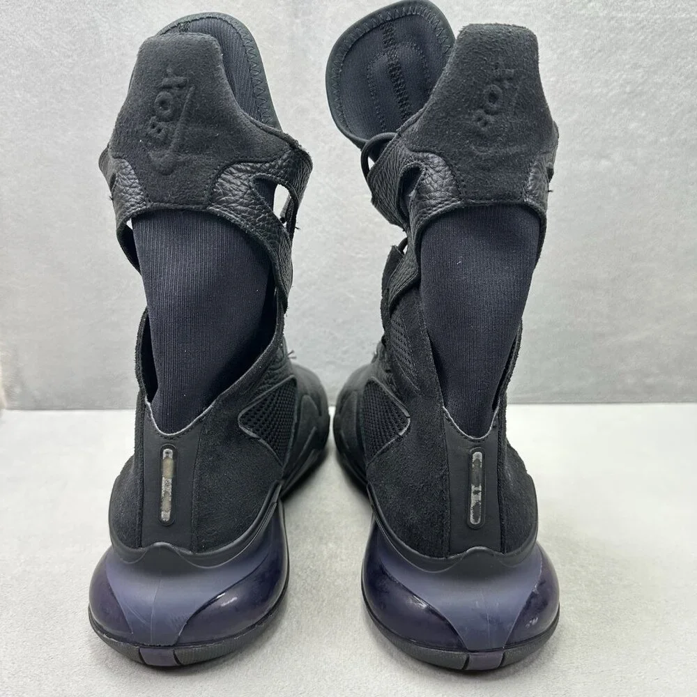 Nike Air Max Box‎ Womens Size 8.5 Boxing Shoes Black Grand Purple High Top RARE